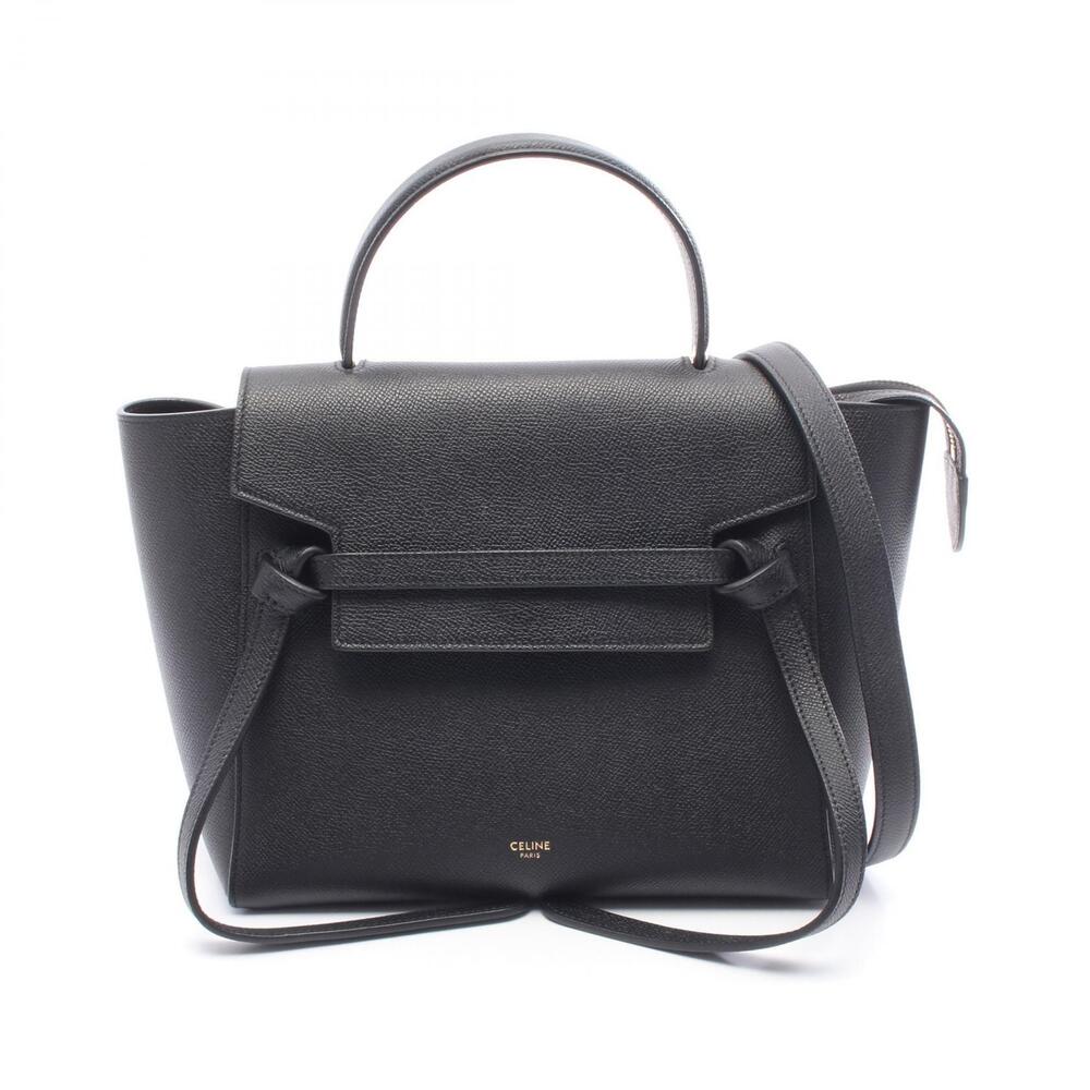 Celine BELT BAG Handbag Leather Black